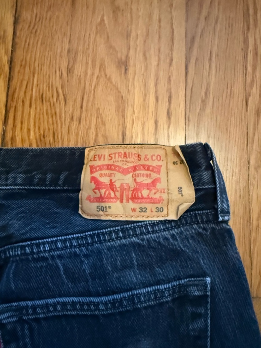 Levi's 501 Original Straight Black Jeans